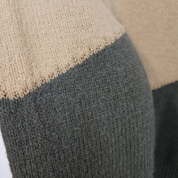 Baltic Born Rowen Color Block Sweater in Neutral, Green, Orange Medium - Picture 2 of 6